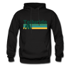 Telluride, Colorado Hoodie - Retro Camping Telluride Hooded Sweatshirt - black