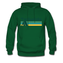 Telluride, Colorado Hoodie - Retro Camping Telluride Hooded Sweatshirt - forest green