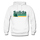 Salida, Colorado Hoodie - Retro Camping Salida Hooded Sweatshirt - white