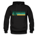 Snowmass, Colorado Hoodie - Retro Camping Snowmass Hooded Sweatshirt - black