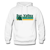 Sun Valley, Idaho Hoodie - Retro Camping Sun Valley Hooded Sweatshirt - white
