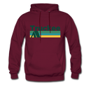 Truckee, California Hoodie - Retro Camping Truckee Hooded Sweatshirt - burgundy