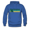 Washington Hoodie - Retro Camping Washington Hooded Sweatshirt - royal blue