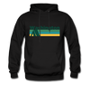 Washington Hoodie - Retro Camping Washington Hooded Sweatshirt - black