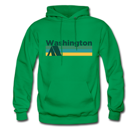 Washington Hoodie - Retro Camping Washington Hooded Sweatshirt
