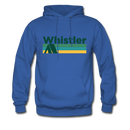 Whistler, Canada Hoodie - Retro Camping Whistler Hooded Sweatshirt - royal blue