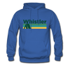 Whistler, Canada Hoodie - Retro Camping Whistler Hooded Sweatshirt - royal blue