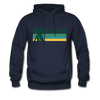 Whistler, Canada Hoodie - Retro Camping Whistler Hooded Sweatshirt - navy