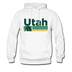 Utah Hoodie - Retro Camping Utah Hooded Sweatshirt - white