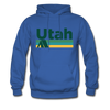 Utah Hoodie - Retro Camping Utah Hooded Sweatshirt - royal blue