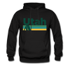 Utah Hoodie - Retro Camping Utah Hooded Sweatshirt - black