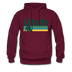 Utah Hoodie - Retro Camping Utah Hooded Sweatshirt - burgundy