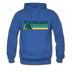 Vermont Hoodie - Retro Camping Vermont Hooded Sweatshirt - royal blue