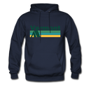 Vermont Hoodie - Retro Camping Vermont Hooded Sweatshirt - navy