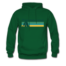 Tennessee Hoodie - Retro Camping Tennessee Hooded Sweatshirt - forest green