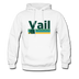 Vail, Colorado Hoodie - Retro Camping Vail Hooded Sweatshirt - white