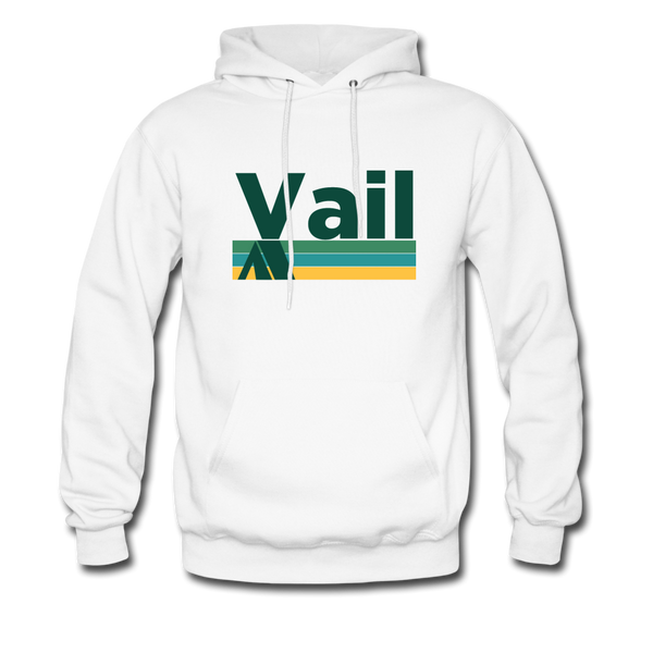 Vail, Colorado Hoodie - Retro Camping Vail Hooded Sweatshirt - white
