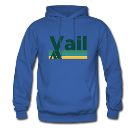 Vail, Colorado Hoodie - Retro Camping Vail Hooded Sweatshirt - royal blue