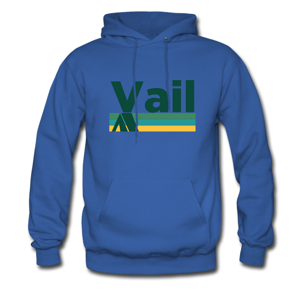 Vail, Colorado Hoodie - Retro Camping Vail Hooded Sweatshirt - royal blue