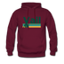 Vail, Colorado Hoodie - Retro Camping Vail Hooded Sweatshirt - burgundy