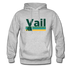 Vail, Colorado Hoodie - Retro Camping Vail Hooded Sweatshirt - heather gray
