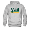 Vail, Colorado Hoodie - Retro Camping Vail Hooded Sweatshirt - heather gray