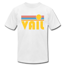 Vail, Colorado T-Shirt - Retro Sunrise Unisex Vail T Shirt - white