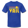 Vail, Colorado T-Shirt - Retro Sunrise Unisex Vail T Shirt - royal blue