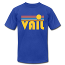 Vail, Colorado T-Shirt - Retro Sunrise Unisex Vail T Shirt - royal blue