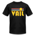 Vail, Colorado T-Shirt - Retro Sunrise Unisex Vail T Shirt - black