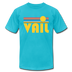 Vail, Colorado T-Shirt - Retro Sunrise Unisex Vail T Shirt - turquoise