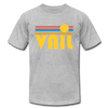 Vail, Colorado T-Shirt - Retro Sunrise Unisex Vail T Shirt - heather gray