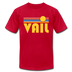 Vail, Colorado T-Shirt - Retro Sunrise Unisex Vail T Shirt - red