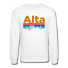 Alta, Utah Sweatshirt - Retro Mountain & Birds Alta Crewneck Sweatshirt