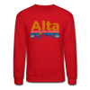 Alta, Utah Sweatshirt - Retro Mountain & Birds Alta Crewneck Sweatshirt