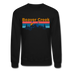 Beaver Creek, Colorado Sweatshirt - Retro Mountain & Birds Beaver Creek Crewneck Sweatshirt - black
