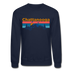 Chattanooga, Tennessee Sweatshirt - Retro Mountain & Birds Chattanooga Crewneck Sweatshirt - navy