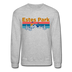 Estes Park, Colorado Sweatshirt - Retro Mountain & Birds Estes Park Crewneck Sweatshirt - heather gray