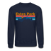 Estes Park, Colorado Sweatshirt - Retro Mountain & Birds Estes Park Crewneck Sweatshirt - navy