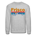 Frisco, Colorado Sweatshirt - Retro Mountain & Birds Frisco Crewneck Sweatshirt - heather gray
