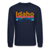 Idaho Sweatshirt - Retro Mountain & Birds Idaho Crewneck Sweatshirt