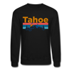 Lake Tahoe, California Sweatshirt - Retro Mountain & Birds Lake Tahoe Crewneck Sweatshirt