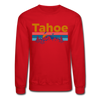 Lake Tahoe, California Sweatshirt - Retro Mountain & Birds Lake Tahoe Crewneck Sweatshirt