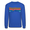 Keystone, Colorado Sweatshirt - Retro Mountain & Birds Keystone Crewneck Sweatshirt - royal blue