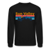 Sun Valley, Idaho Sweatshirt - Retro Mountain & Birds Sun Valley Crewneck Sweatshirt - black