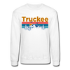 Truckee, California Sweatshirt - Retro Mountain & Birds Truckee Crewneck Sweatshirt