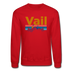 Vail, Colorado Sweatshirt - Retro Mountain & Birds Vail Crewneck Sweatshirt - red