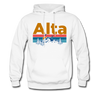 Alta, Utah Hoodie - Retro Mountain & Birds Alta Hooded Sweatshirt