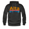 Alta, Utah Hoodie - Retro Mountain & Birds Alta Hooded Sweatshirt