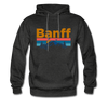 Banff, Canada Hoodie - Retro Mountain & Birds Banff Hooded Sweatshirt